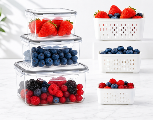 FreshLock™ Fruit & Veggie Containers – 6 Piece Set