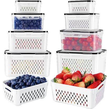 FreshLock™ Fruit & Veggie Containers – 4 Piece Set